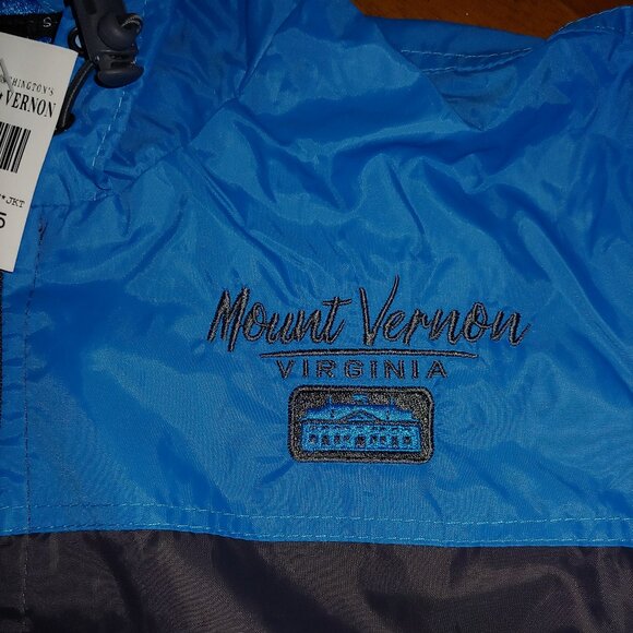 Mount Vernon  George Washington Embroidered Lightweight windbreaker / mesh Large - Picture 6 of 12